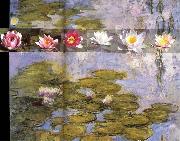 Claude Monet Detail from Water Lilies Spain oil painting artist